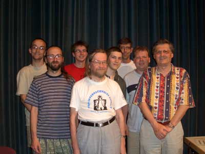 Wegerle, Odendahl, Pilaj, Westerinen, Antoniewski, Auer, Balduan, Hecht (v.l.n.r)